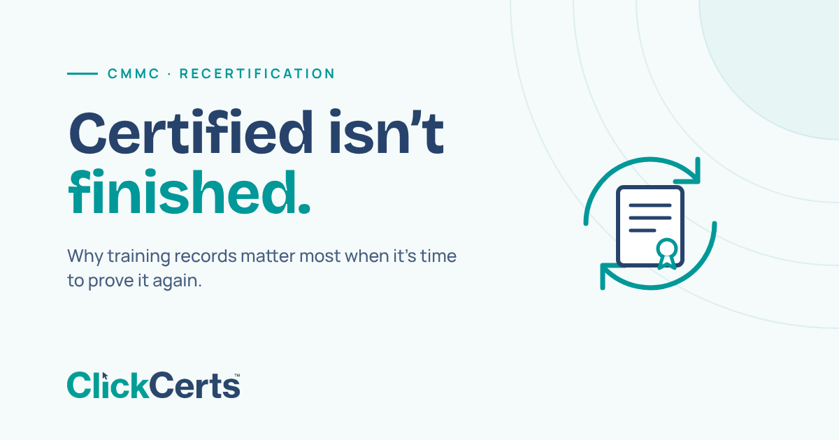 Certified Isn’t Finished: Why Training Records Matter Most at Recertification